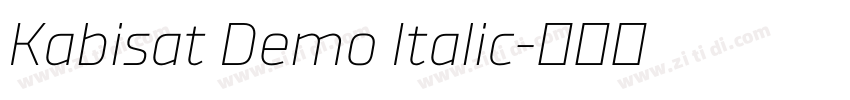 Kabisat Demo Italic字体转换